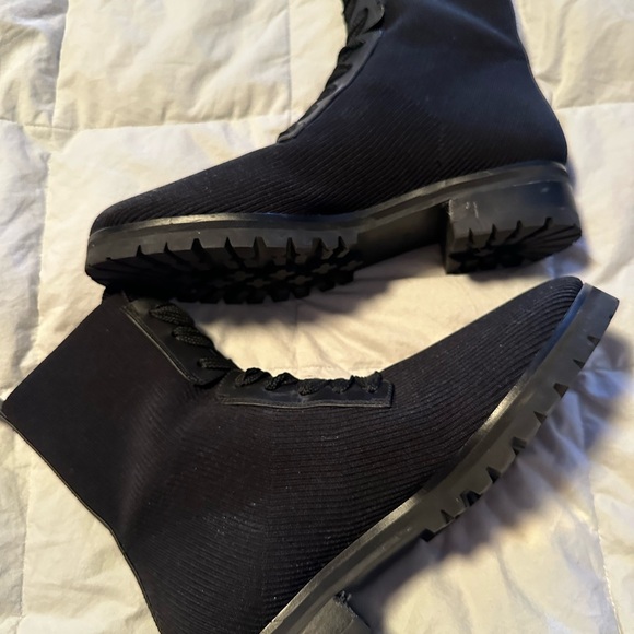 Kate Spade Black High Combat Boots size 39 / 9 - Picture 2 of 8